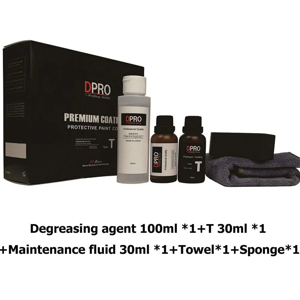 Dpro 9H Graphene Coating Ceramic Car Coating T Set Nano Coats Liquid Glass Anti-Scratch Car Polish Ceramic Coat for 2 Cars