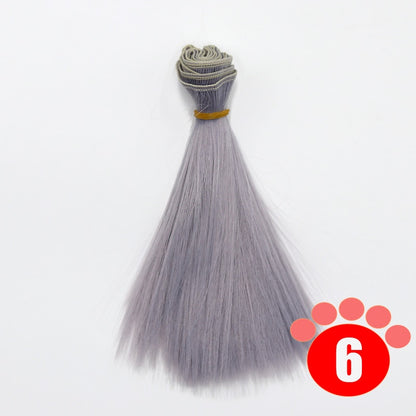 Msiredoll Bjd Wig 15*100CM or 20*100CM or 25*100CM Doll Hair for 1/3 1/4 1/6   Straight Hair Doll Hair Bjd Wig Diy