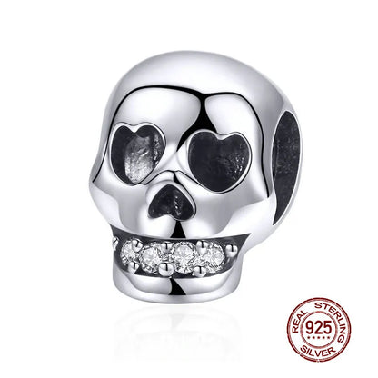 WOSTU 925 Sterling Silver Animal Cat Charm Pendant Heart Family Ladybug Bee Beads Fit Original Bracelet DIY Jewelry for Women