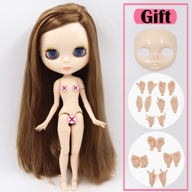 ICY DBS Blyth Doll No.3 Glossy Face White Skin Joint Body Special Price 1/6 BJD To
