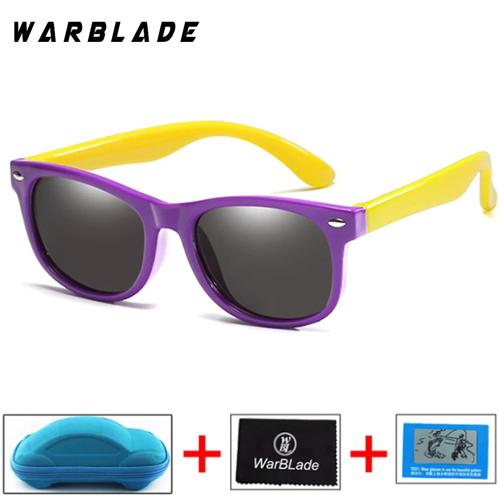 New Kids Polarized Sunglasses Children Boys Girl Sun Glasses Silicone Safety Glasses UV400 Eyewear Baby Shades Oculos With Boxes
