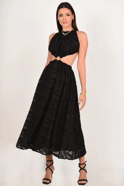 Out of Your Reach Maxi Backless Dress