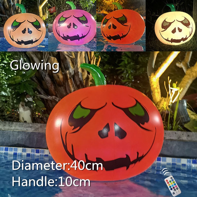 Large Christmas Halloween Outdoor Decoration Thick Inflatable Pumpkin PVC Hanging Halloween Party Bar Haunted House Decoration