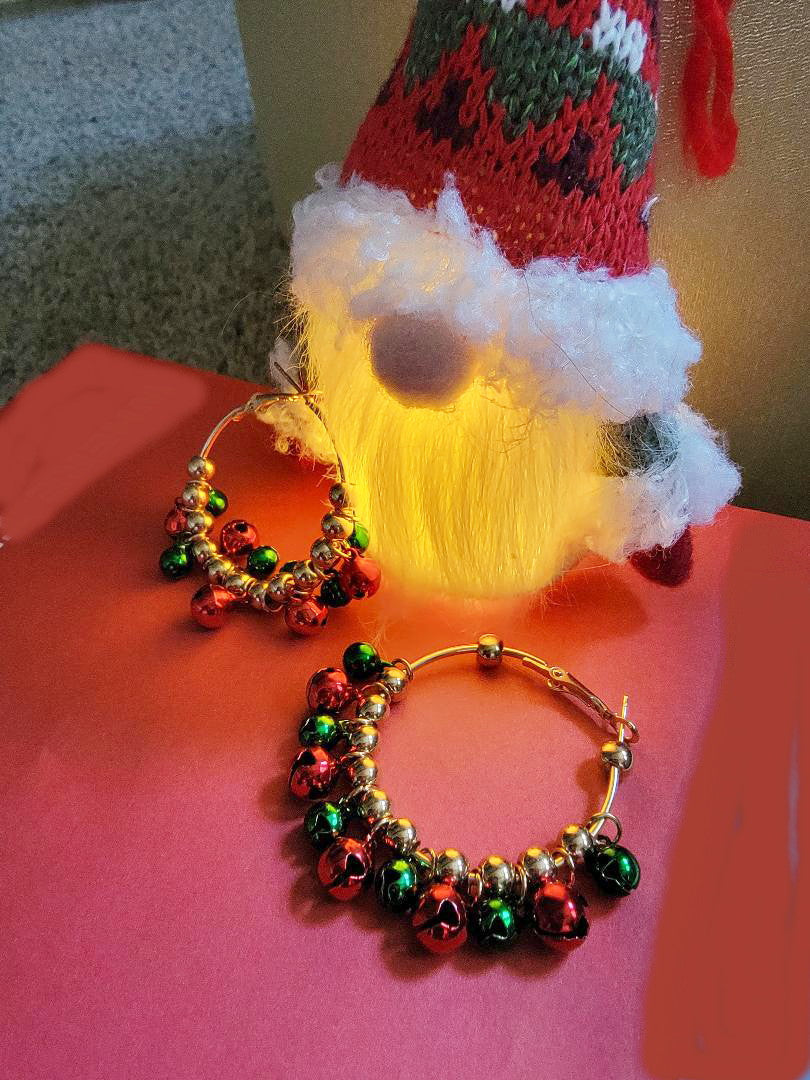 Christmas Jingle Hoop Earrings