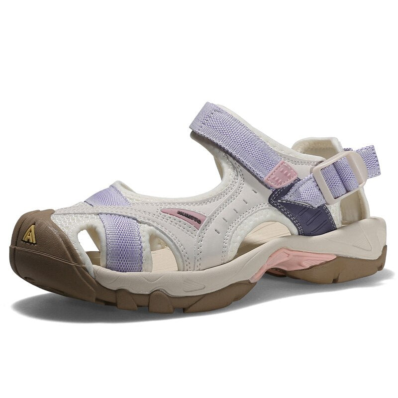 HUMTTO Outdoor Women's Upstream Shoes Breathable Summer Aqua Shoes Rubber Air Mesh Sandals Wading Quick Drying Beach Sneakers