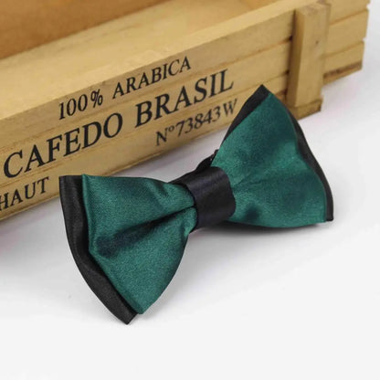 Classic Kid Suit Neckwear Baby Boy's Girls Fashion Solid Color Adjustable BowtiE Chlidren Two Tone Pet Dog Cat Bow Tie