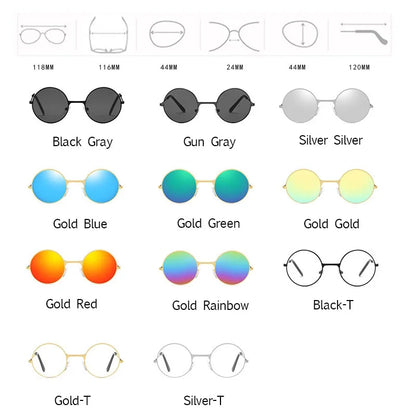 LeonLion 2023 Round Sunglasses Children Luxury Brand Sunglasses Children Cute Glasses for Boy/Girl Mirror Oculos De Sol Feminino