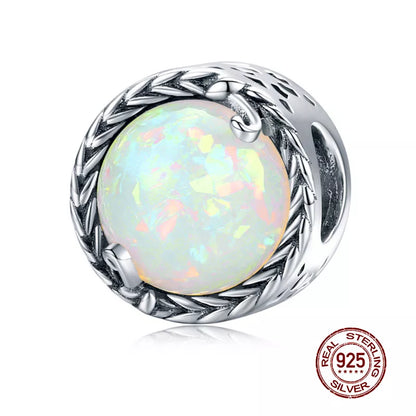WOSTU 925 Sterling Silver Animal Cat Charm Pendant Heart Family Ladybug Bee Beads Fit Original Bracelet DIY Jewelry for Women