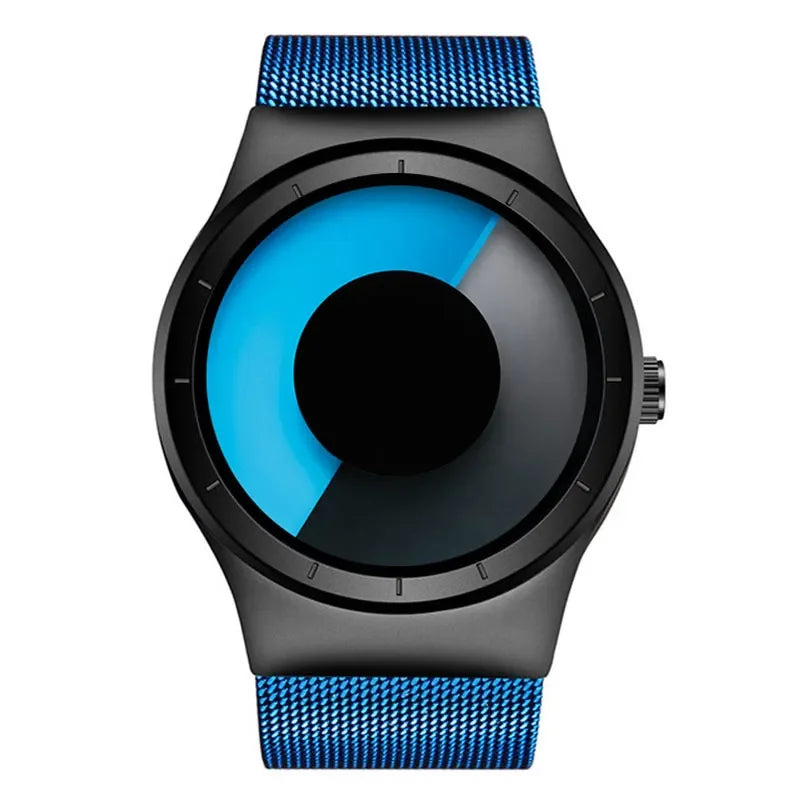Creative Quartz Watches Men Top FASHION Brand Casual Stainless Steel Mesh Band Unisex Watch Clock Male Female Gentleman