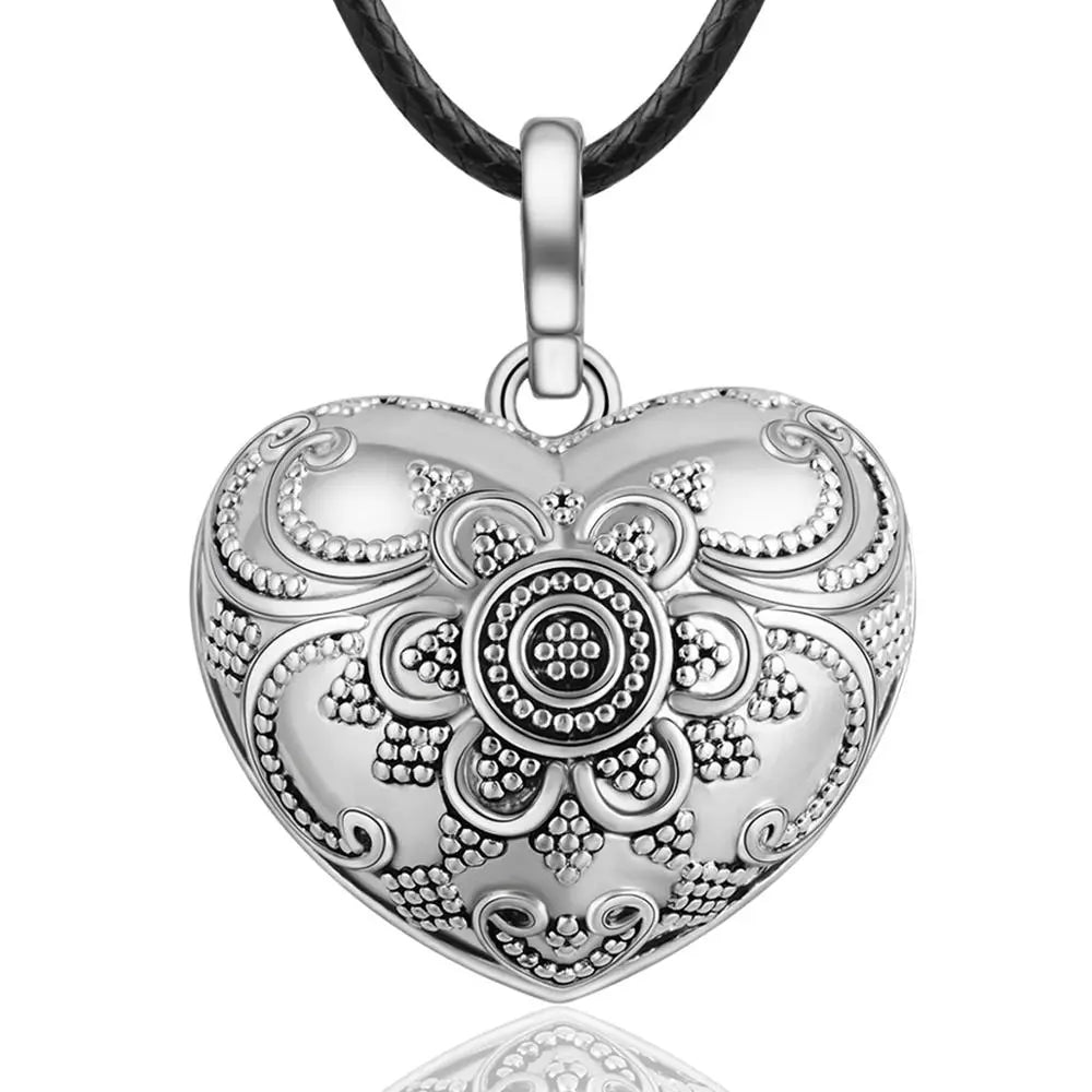 Eudora Harmony Ball Pendant Necklace Pregnancy Chime Ball Mexcian Bola Pendants Wishing Balls Fine Jewelry for Women
