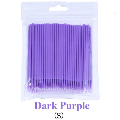 Kekelala 100pcs/Bottle Eyelash Extension Cleaning Swabs Lash Lift Glue Remover Applicators Microblade Makeup Micro Brushes Tool