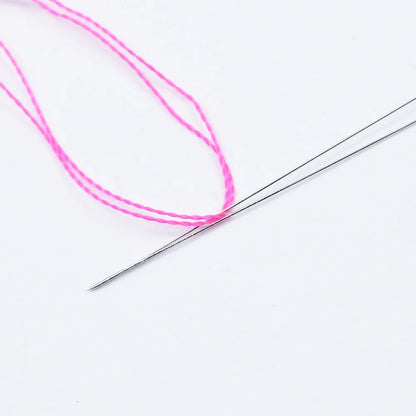 BTFBES 5pcs Central Opening Jewelry Beading Needles Stainless Steel Pins Jewelry Bracelets Handmade Making Beads DIY Accessories