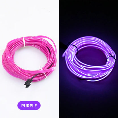 Ambient Lamp RGB Car LED Neon Cold Light Auto Interior Atmosphere Light Refit Decoration Strips Shine Usb/Cigar Lighter/Driver