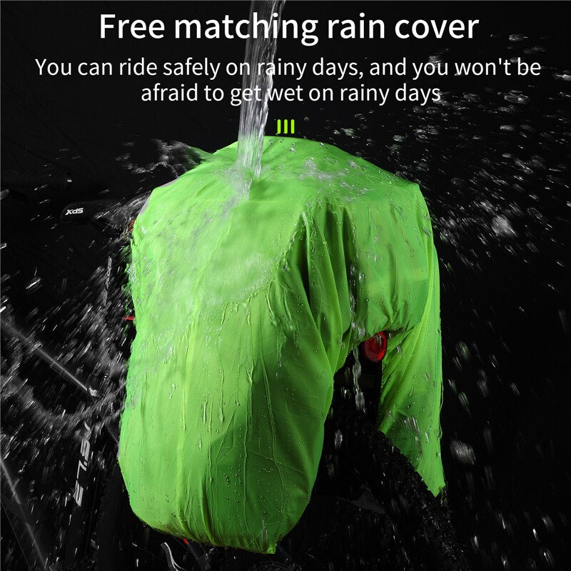 WEST BIKING Waterproof 3 in 1 Expandable Bicycle Trunk Bag Mountain Bike Rear Seat Cargo Carrier Cycling Travel Luggage Pannier