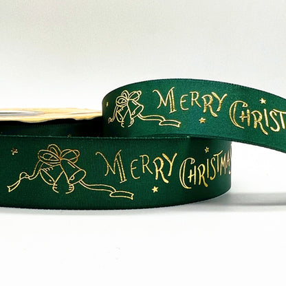 5yards 1inch 25mm Christmas Ribbon Printed Christmas Polyester Ribbon for Handmade Design Christmas Decoration