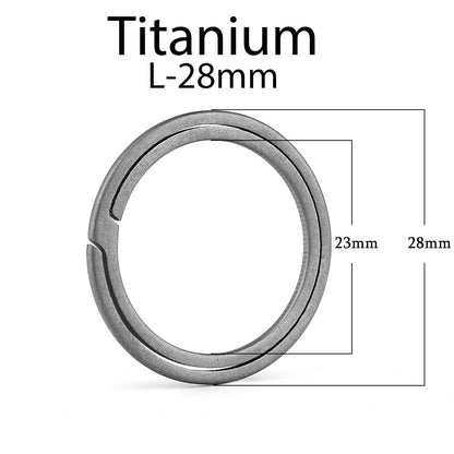 Real Titanium Keyring Super Lightweight Keychain Hanging Buckle for Car Key Ring Holder Quickdraw Tool Creative Accessories