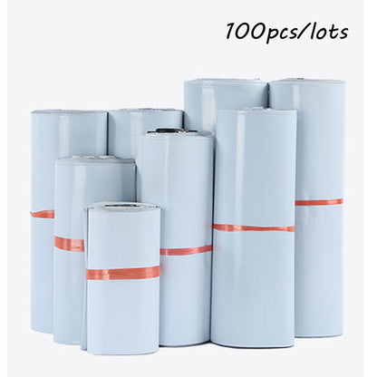 100Pcs/Lot Samll Size Courier Bags White Self-Seal Adhesive Storage Bags Plastic Poly Envelope Mailer Postal Mailing Bags