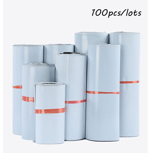 100Pcs/Lot Samll Size Courier Bags White Self-Seal Adhesive Storage Bags Plastic Poly Envelope Mailer Postal Mailing Bags