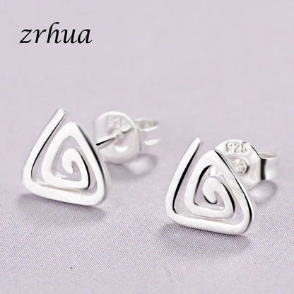 Newest 925 Sterling Silver Needle Women's Jewelry Cute Chic Stud Earrings for School Girls Kids Lady Birthday S925 Stamp