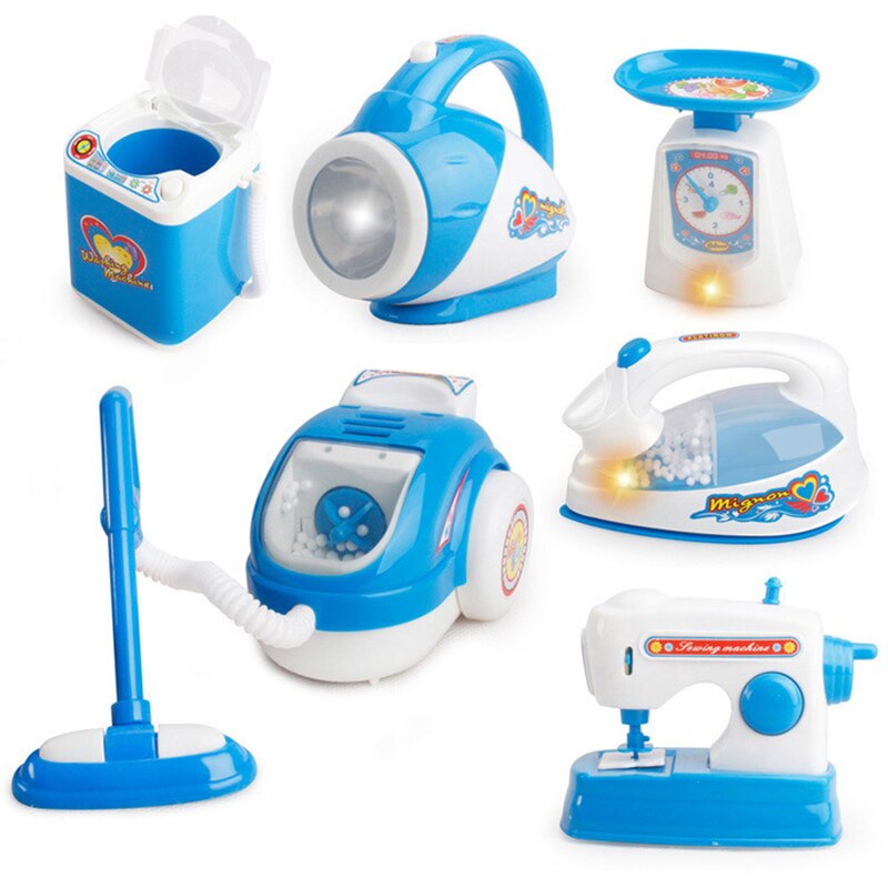 1pcs Children Kitchen Pretend Play Toys Light-Up & Sound Simulation Kitchen Toys Household Appliances Toy for Kids Children Baby