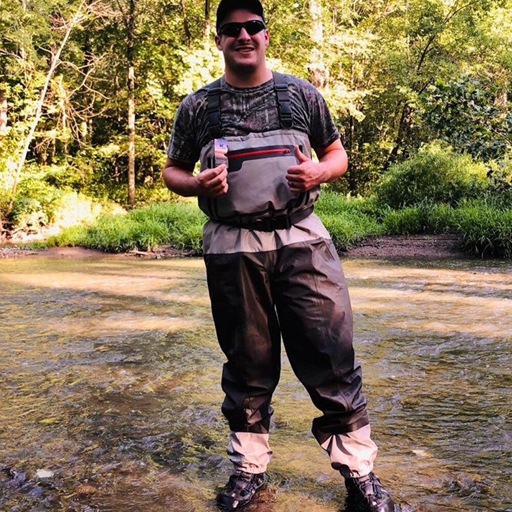 Fly Fishing Breathable Stockingfoot Chest Wader Breathable Waterproof Pants Fishing Waders Trousers for Men and Women