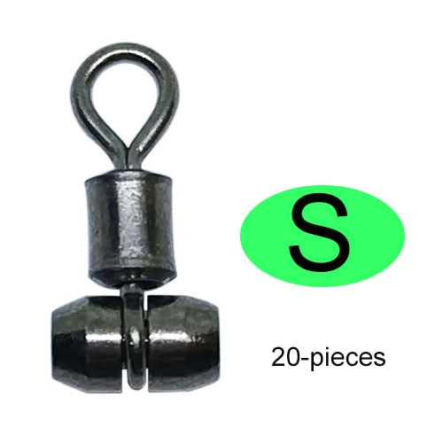 10/20-Pieces New Fishing Swivels 3-Way Swivel S/M/L/Xl Stainless Steel Fishing Connector Swivel Hook for Feeder Carp Fishing