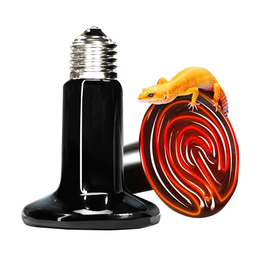 Pet Reptile Heating Lamp 25/50/75/100/150/200w Turtle Ceramic Infrared Lamp Reptile Bulb Temperature Control Equipment 110v/220v