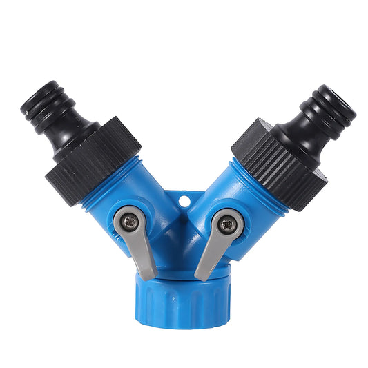 3/4'' Female Thread Y-Shaped Quick Connector Garden Irrigation Water Splitters Faucet Adapter Lawn Garden Watering Supplies