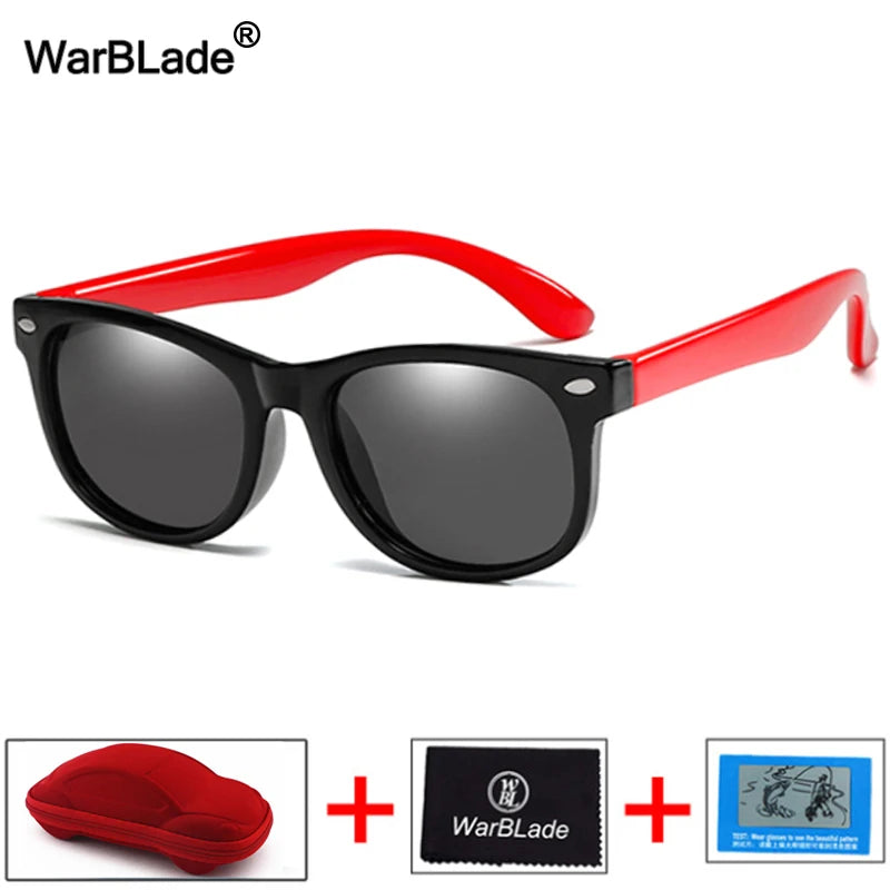 New Kids Polarized Sunglasses Children Boys Girl Sun Glasses Silicone Safety Glasses UV400 Eyewear Baby Shades Oculos With Boxes