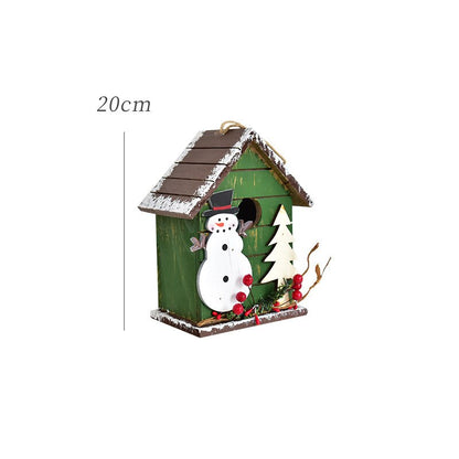 Christmas Decor Floor Letterbox Postbox Home Outdoor Wood Christmas Party Decora