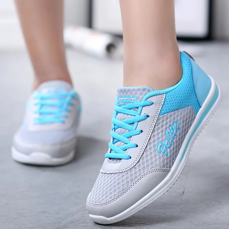 Women Shoes Summer White Sneakers Basket Femme Super Light Vulcanized Shoes Female Mesh Sneakers Women Casual Shoe