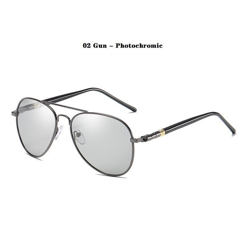 Photochromic Sunglasses Men Women Polarized Chameleon Glasses Men's Change Color Sun Glasses for Man Day Night Vision Eyewear