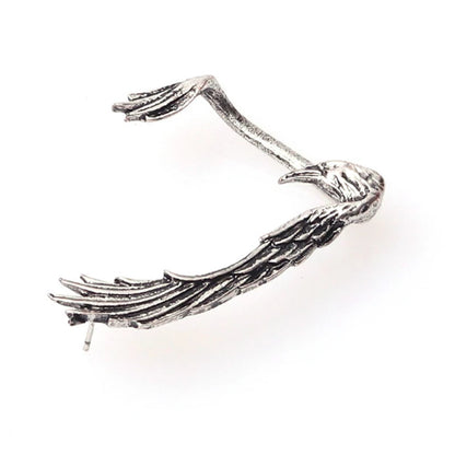 Gothic Punk Dragon Wing Cuff Ear Clip on Earrings Unisex Dragon Shaped Ear Nail Cuff Earrings for Women Fashion Jewelry 1pcs