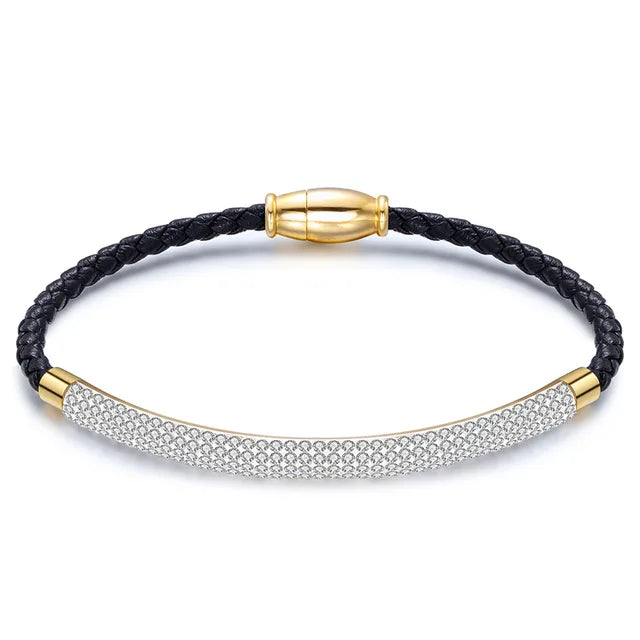 Drop Shipping Fashion Woman Bracelet and Bangles With Magnetic Clasp Women Stainless Steel Bracelet Bangles Jewelry