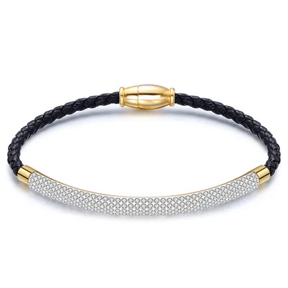 Drop Shipping Fashion Woman Bracelet and Bangles With Magnetic Clasp Women Stainless Steel Bracelet Bangles Jewelry