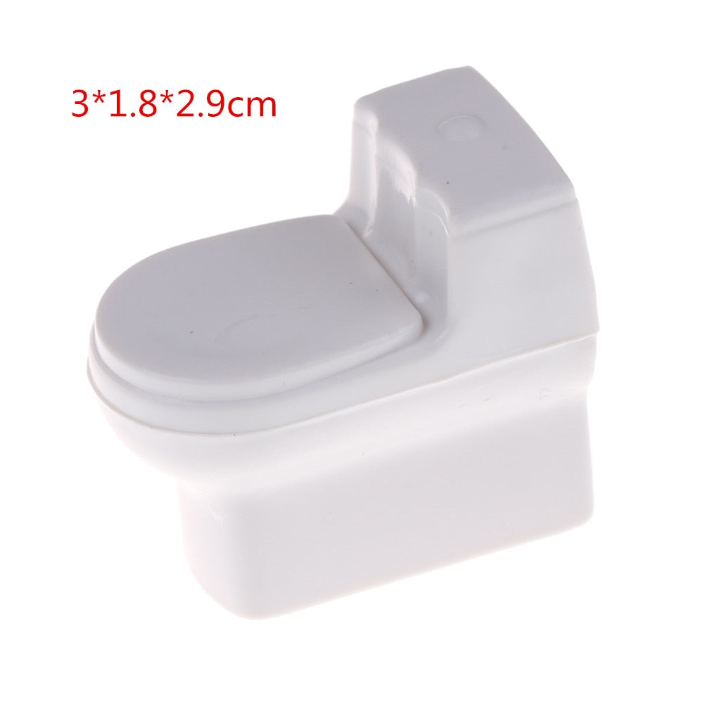 Towel Rack Shower Faucet Tissue Toothbrush Toothpaste Cup Baskets Hair Dryer 1/12 DIY Dollhouse Bathroom Furniture Accessories