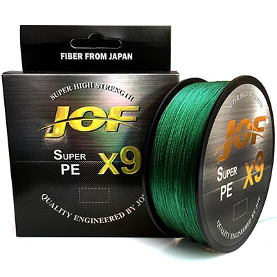 JOF Braided Fishing Line 9 Strands 500M 300M 100M Carp Fishing Line Saltwater Fishing Weave PE Multifilament X9
