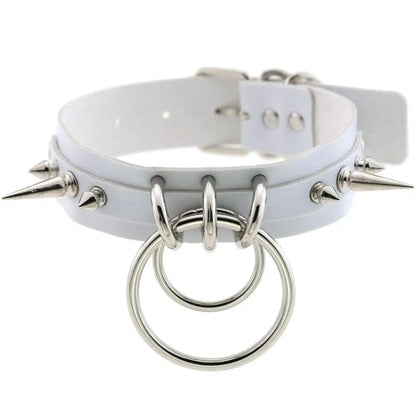 KMVEXO Punk Spike Metal Collar Girls Leather Harness Choker Necklace for Women Party Club Chockers Gothic Jewelry Harajuku 2019