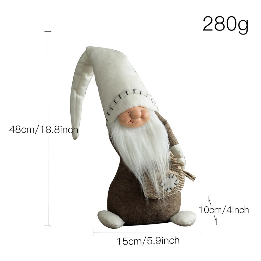 Christmas Gnomes Decoration Swedish Gnome Plush Ornament Tomte Santa Elf Dwarf D