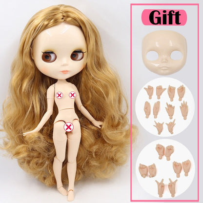ICY DBS Blyth Doll No.3 Glossy Face White Skin Joint Body Special Price 1/6 BJD To