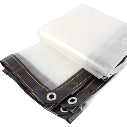 0.1mm Transparent PE Tarpaulin Film Rainproof Tarp Garden Succulent Plants Cover Shelter Home Garden Furniture Rain Cover