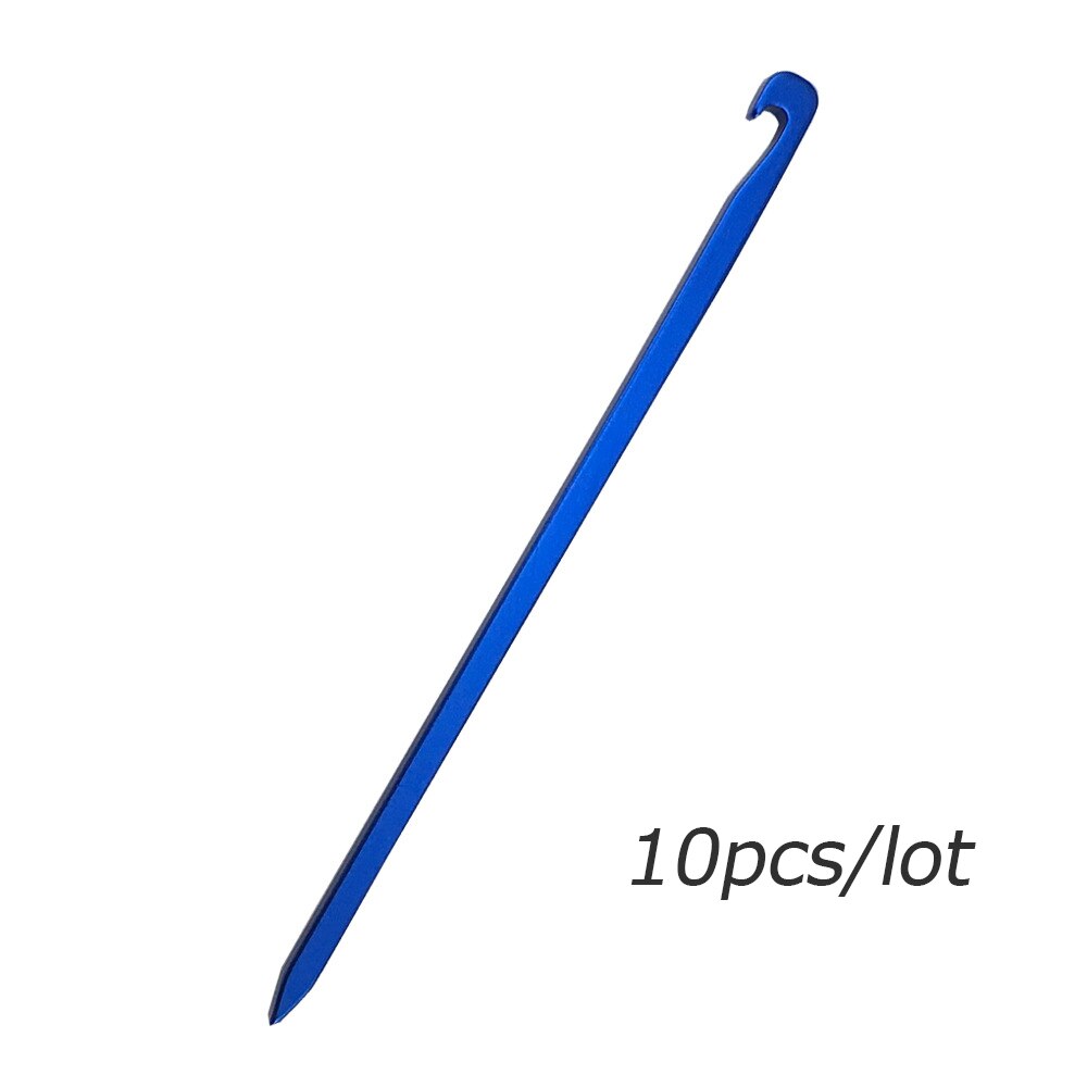 10pcs Shinetrip 7001 Aviation Aluminum Alloy Tent Pegs Ultralight Square Nail Camping Garden Stakes Hook 16cm
