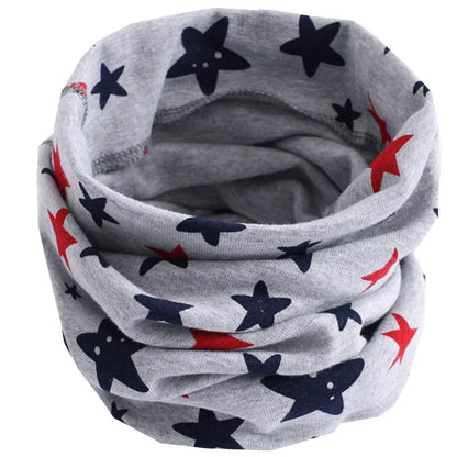 New Autumn Winter Girls Cotton Scarf Kids Scarf Bibs LIC Boys Girls Scarves Lovely Kids Collar Children Bufandas O Ring Scarf