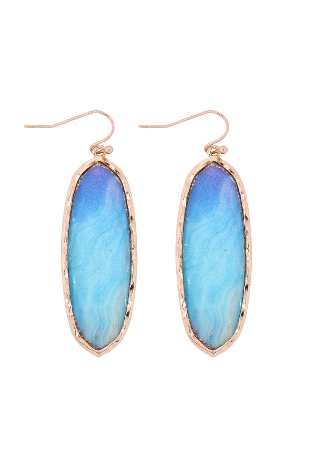 Ae0341 - Printed Epoxy Earrings