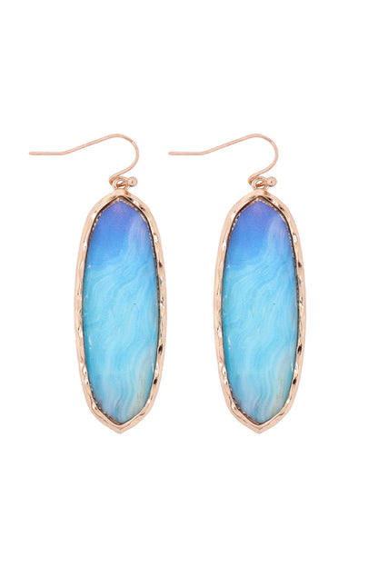 Ae0341 - Printed Epoxy Earrings