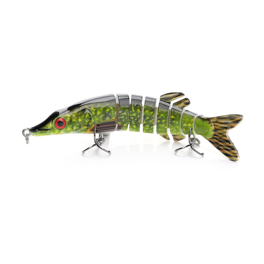 VTAVTA Artificial Pike Lure Bait Multi Jointed Bait 12.5cm 20g Lifelike Crankbaits Fishing Wobblers Swimbait Sea Fishing Lure