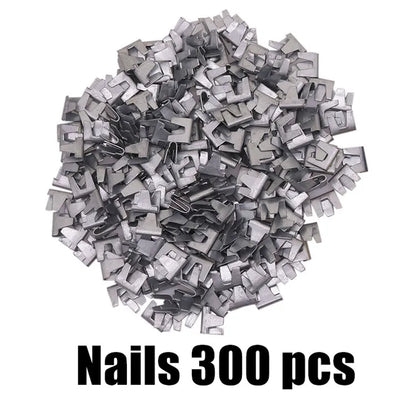 Chicken Quail Bird Rabbit Pet Cage Installation and Repair Tool Catch the Clamp Pliers Bayonet Nail 300 Nails 1 Pliers