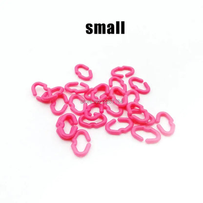 50pcs S M L Size Chicken Beak Clasp Cock Fasan Mouth Snap Ring Replace Peepers Eye Glasses Blinders Spectacles Anti-Pecking Feed