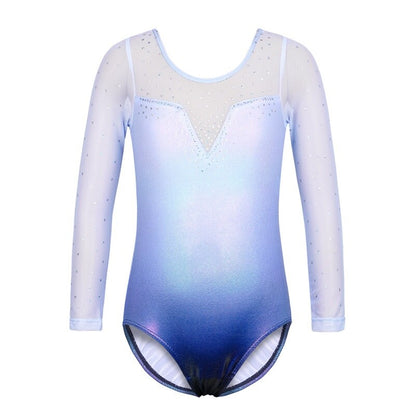 BAOHULU Toddler Teens Gymnastics Jumpsuit Long Sleeve Leotards for Girls Kids