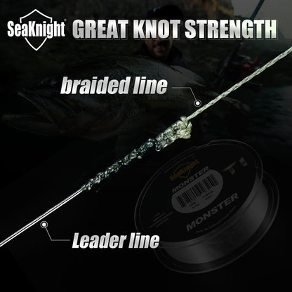 SeaKnight Brand MANSTER T1 Series 100M Fishing Line Fluorocarbon Coating Nylon Monofilament Fishing Line Sinking Line 3-35lb